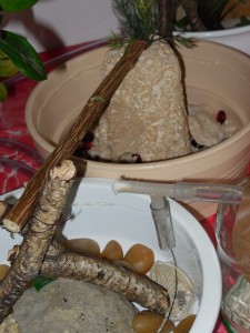 Holzbrücke sowie Abgang von der Schlauchhochbrücke, linke Schale vorne