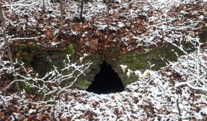 Römischer Ziegelofen im Schnee...