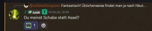 Hinweis von J auf Fehler